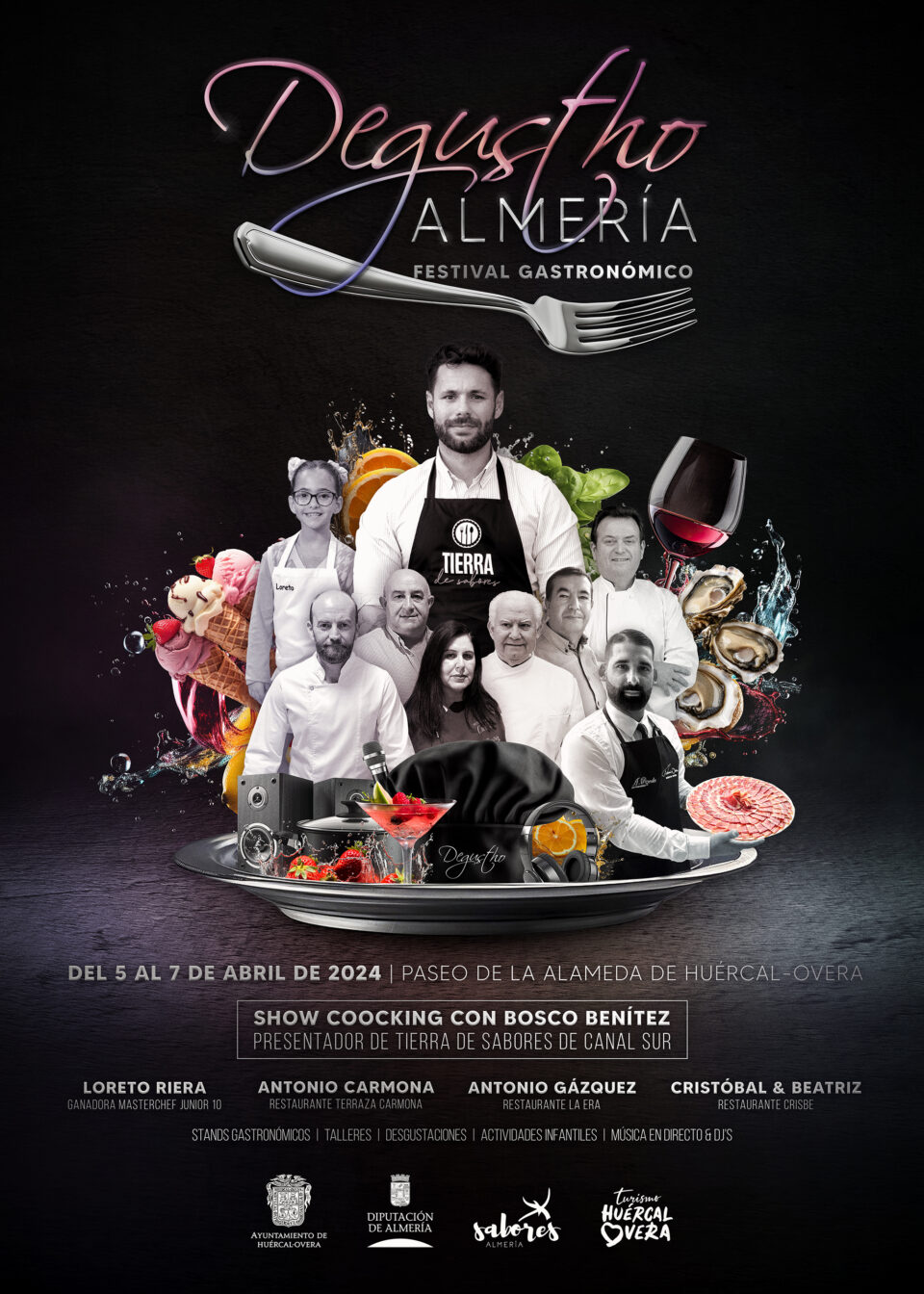 Huércal-Overa se convertirá en capital de la gastronomía de la provincia del 5 al 7 de abril con la celebración de Degustho Almería Festival Gastronómico en el Paseo de la Alameda