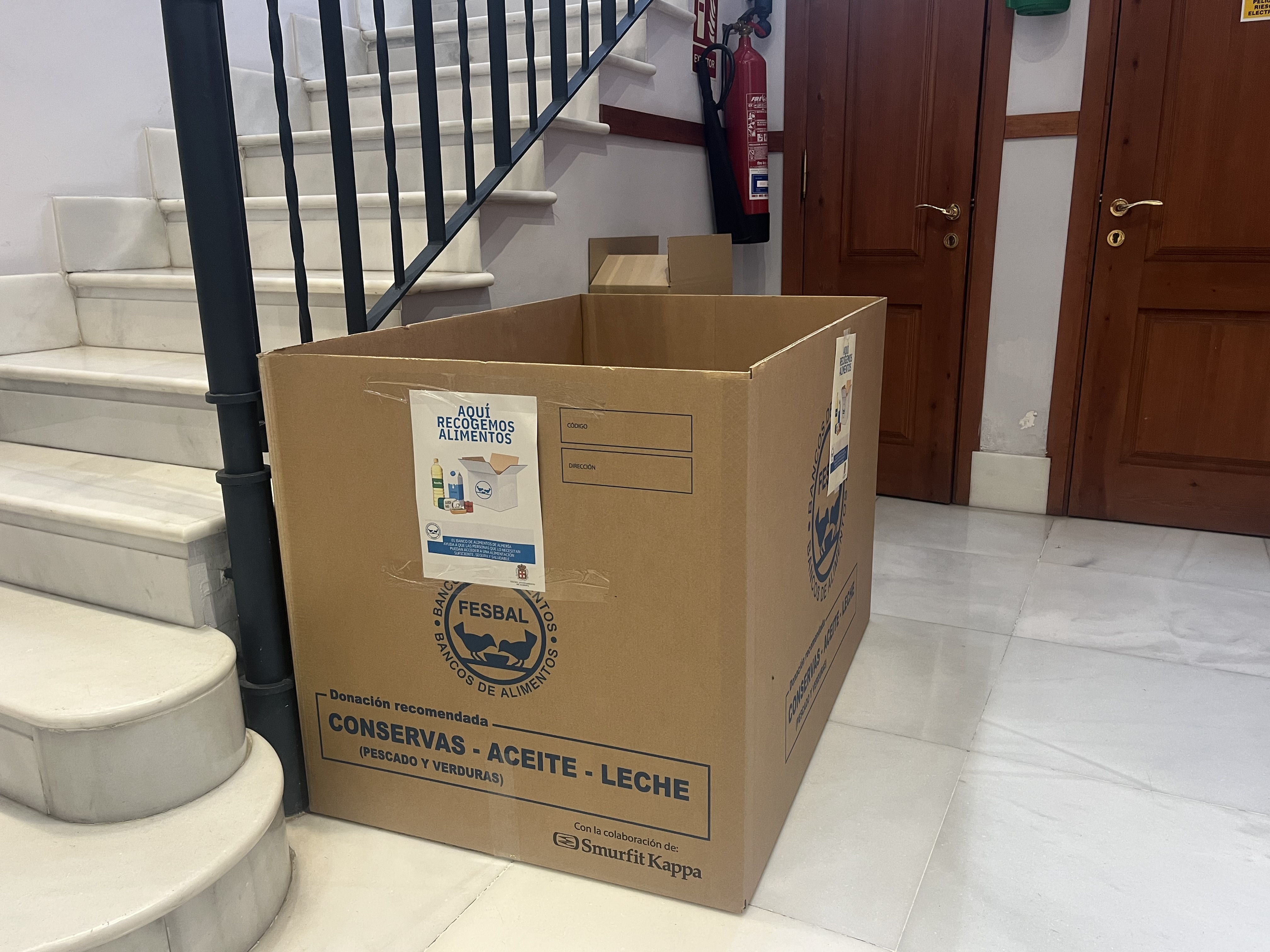 El Ayuntamiento de la capital colabora esta semana con el Banco de Alimentos. Foto: Ayuntamiento de Almería. 