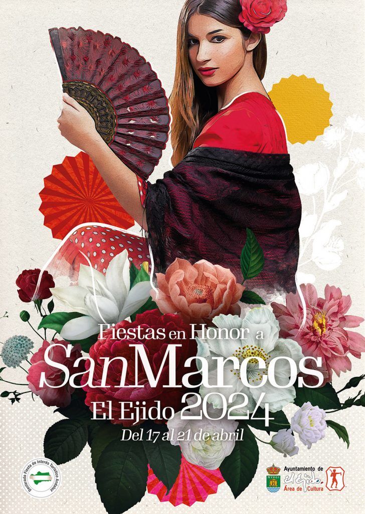 Cartel de las fiestas de San marcos de El Ejido. Foto del Ayuntamiento ejidense.
